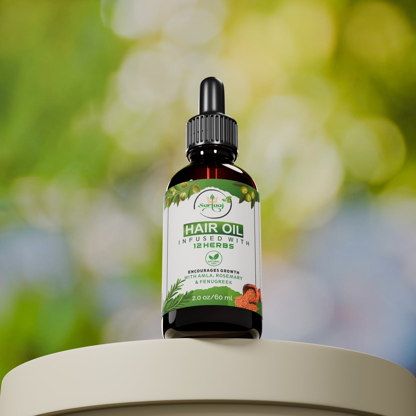 Hair Oil Infused With 12 Herbs