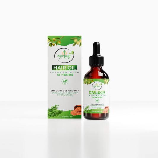 Hair Oil Infused With 12 Herbs