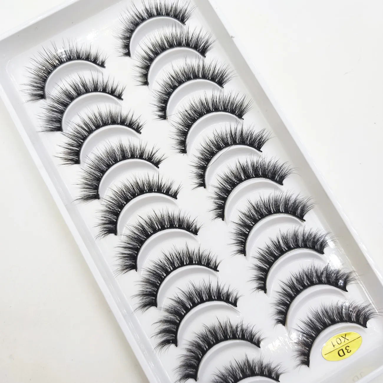 20 Style 10 Pairs Natural 3d Mink Lashes Soft False Eyelashes Cross Messy Dense Eye Lashes Extension Makeup Faux Cils Maquillaje