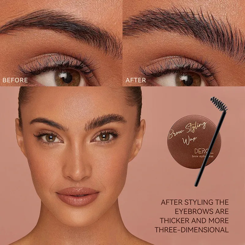 1pcs Waterproof 3D Eyebrow Styling Cream Quick-drying Makeup Eyebrow Sculpt Soap Natural Wild Brow Pomade Setting Gel Wax