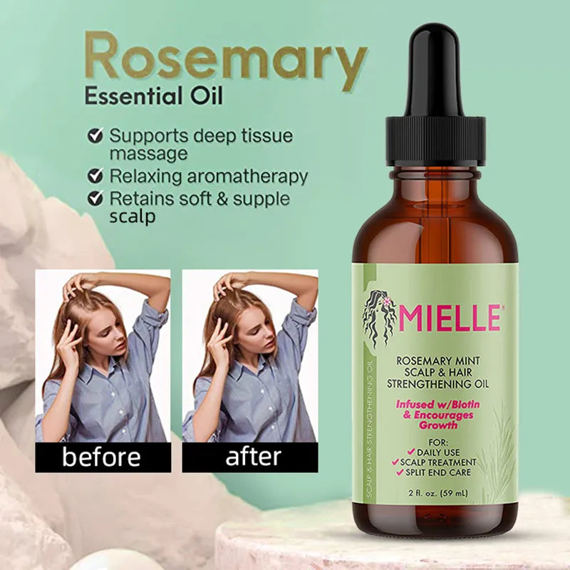Handmade Rosemary Essential Oil 100% Pure Natural Hair Nourishing Essential Oil Premium Therapeutic Grade  Premium Glass Dropper