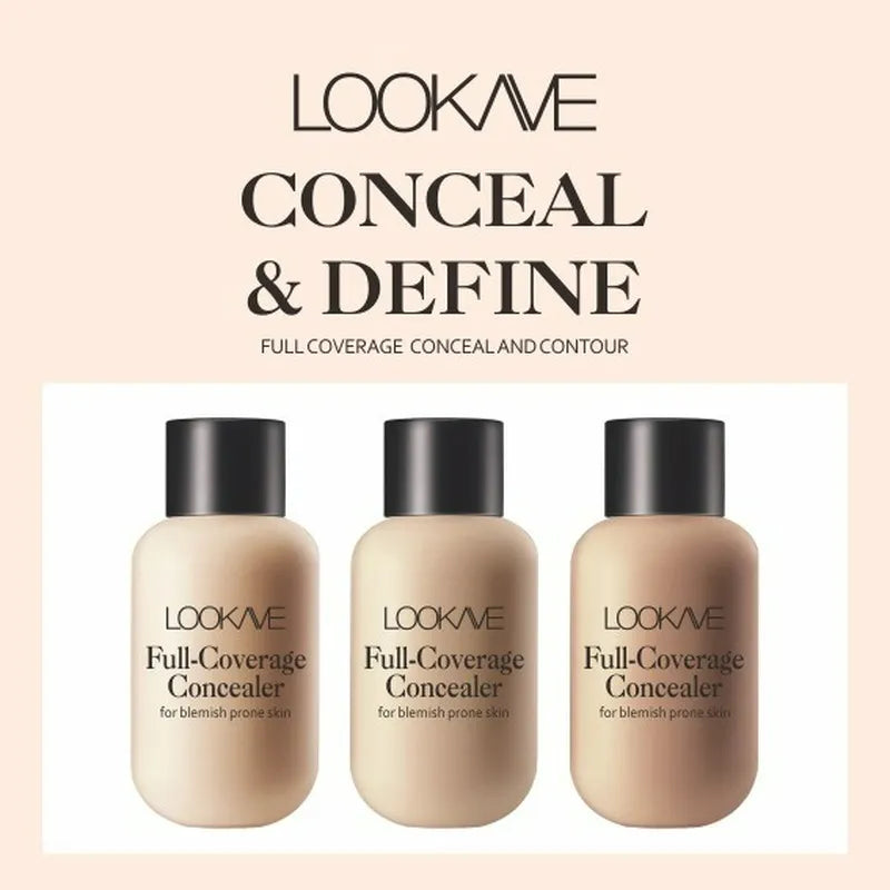 3 Colors Matte Concealer Cream Full Cover Acne Scars Dark Circles Lasting Waterproof Whitening Liquid Foundation Makeup Cosmetic