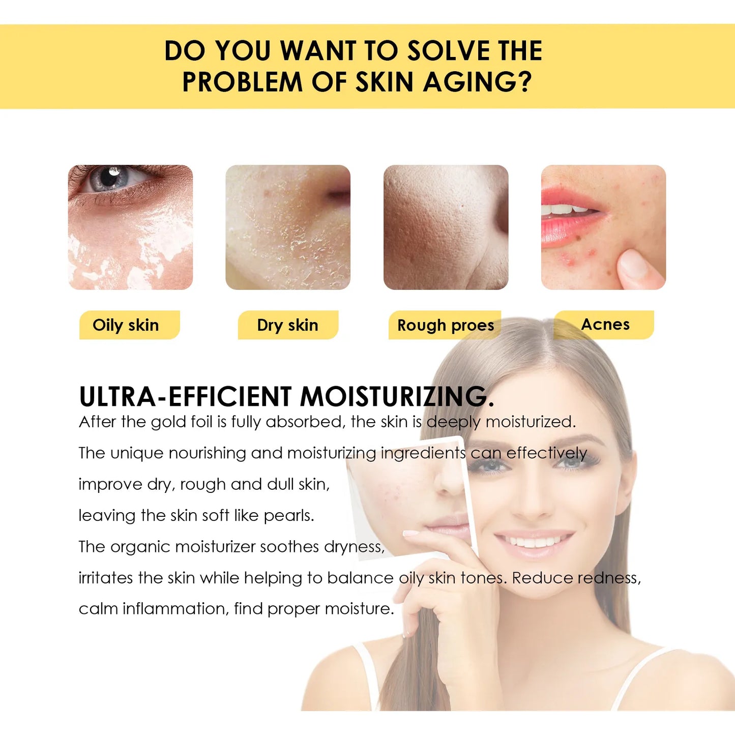 Collagen Removal Wrinkle Serum 24K Gold Anti Aging Lifting Firming Fade Fine Lines Face Essence Moisturizing Skin Care Products