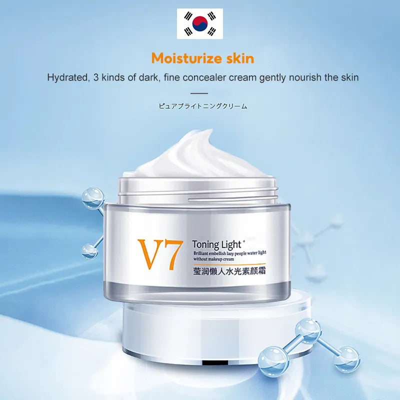 v7 Moisturizing Tone-up Cream Whitening cream Moisturizing Lazy Makeup Cream Concealer Nude Makeup